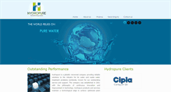 Desktop Screenshot of hydropure.in